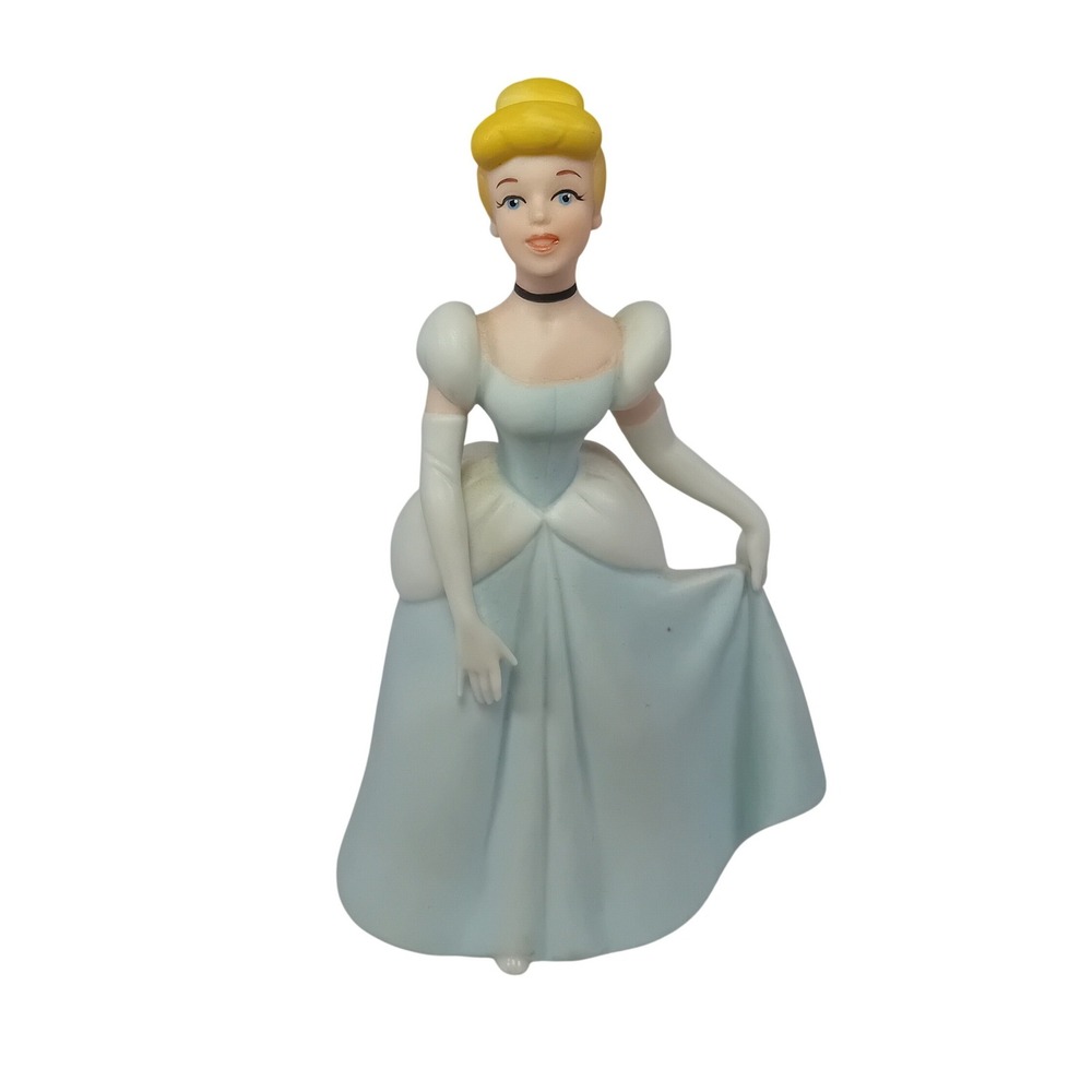 90s Vintage Disney Princess Cinderella Bisque Porcelain Figurine Hand Paint READ
